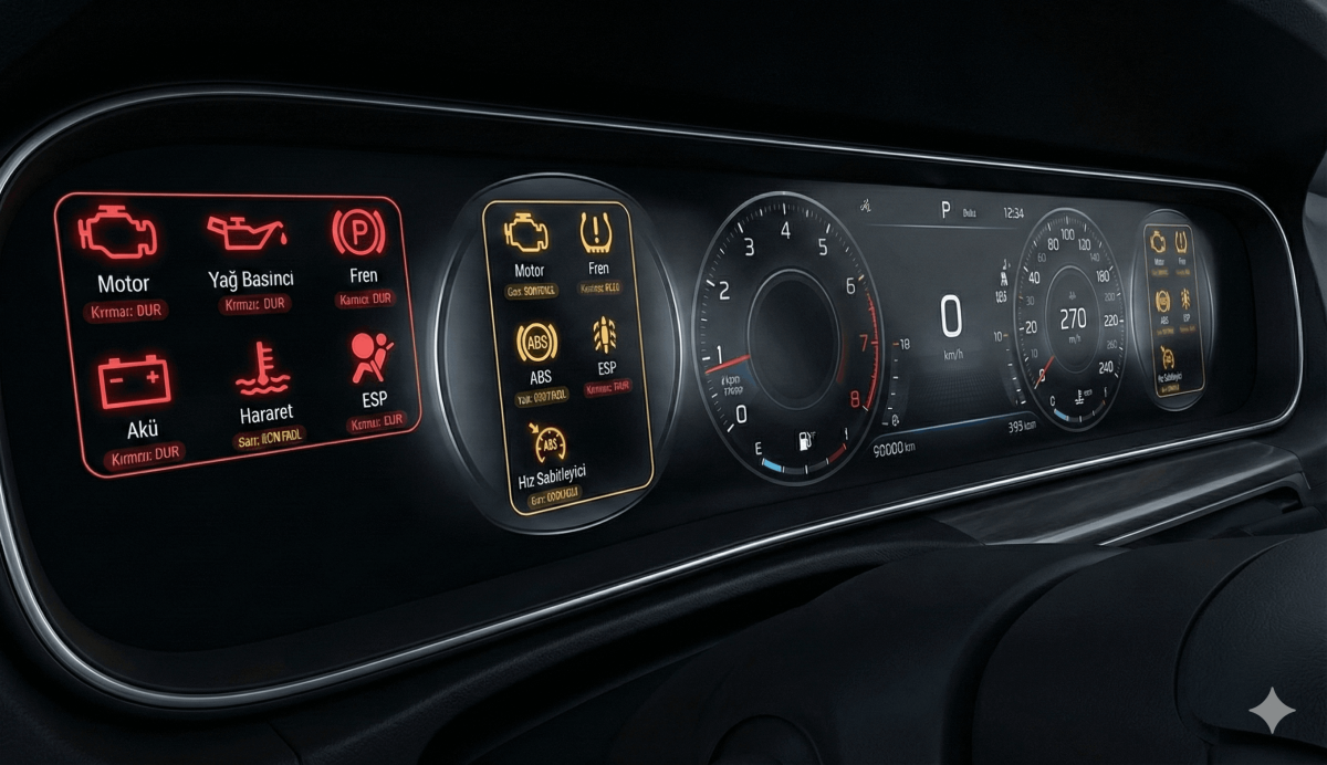 Araba İkaz Lambaları Ne Anlama Gelir?